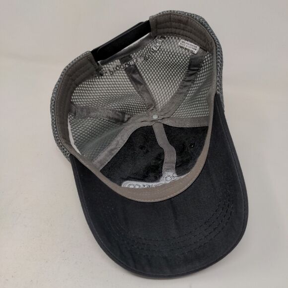 Charles D. Jones Co Men's Snapback Mesh Back Hat Black Gray Embroidered Logo - Picture 6 of 7